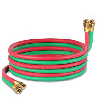 Acetylene Hose- used to convey compressed air and inert gas in mining, shipbuilding, civil engineering construction and casting industries of the bad environment.